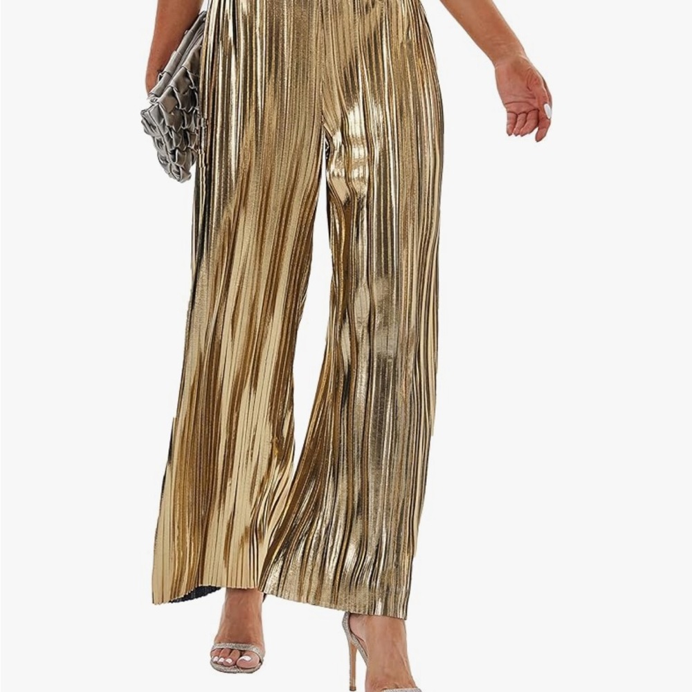 Shiny gold pants